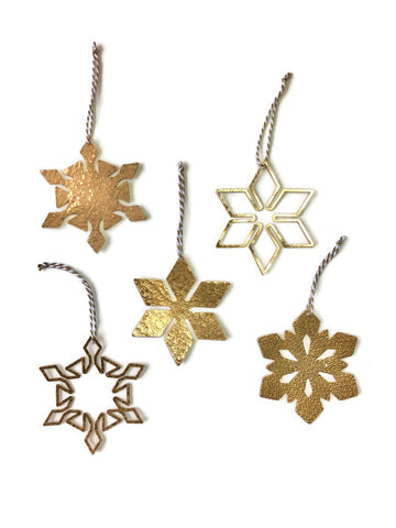 Brass Snowflake Ornament