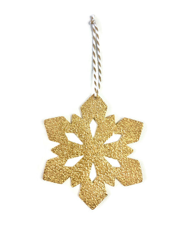 Brass Snowflake Ornament