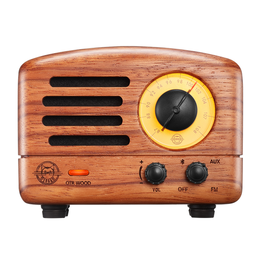 Vintage Bluetooth Speaker + Radio, Rosewood