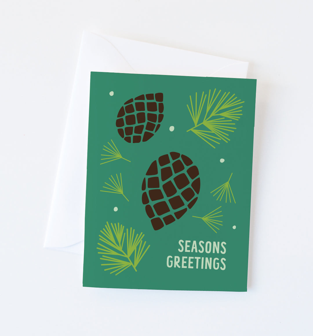 Pinecone Holiday Card Set