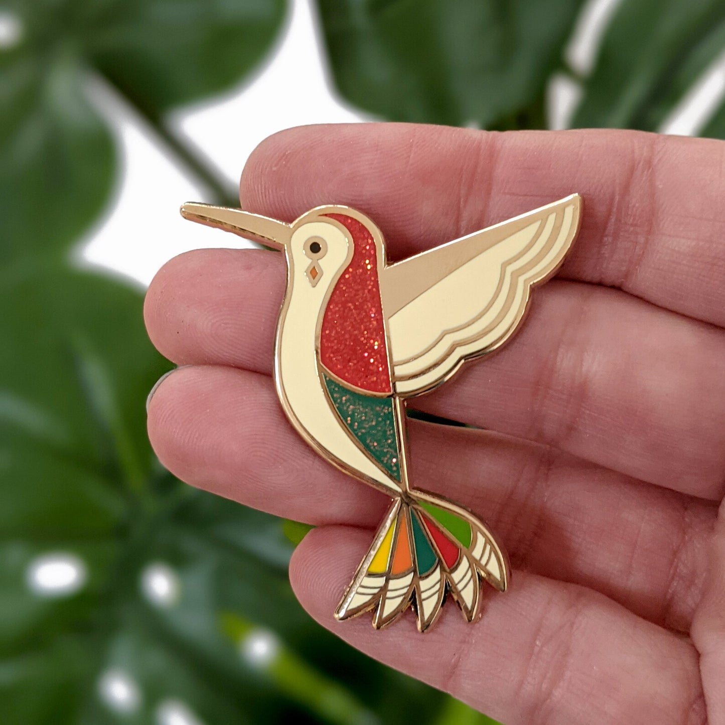 Hummingbird Enamel Pin