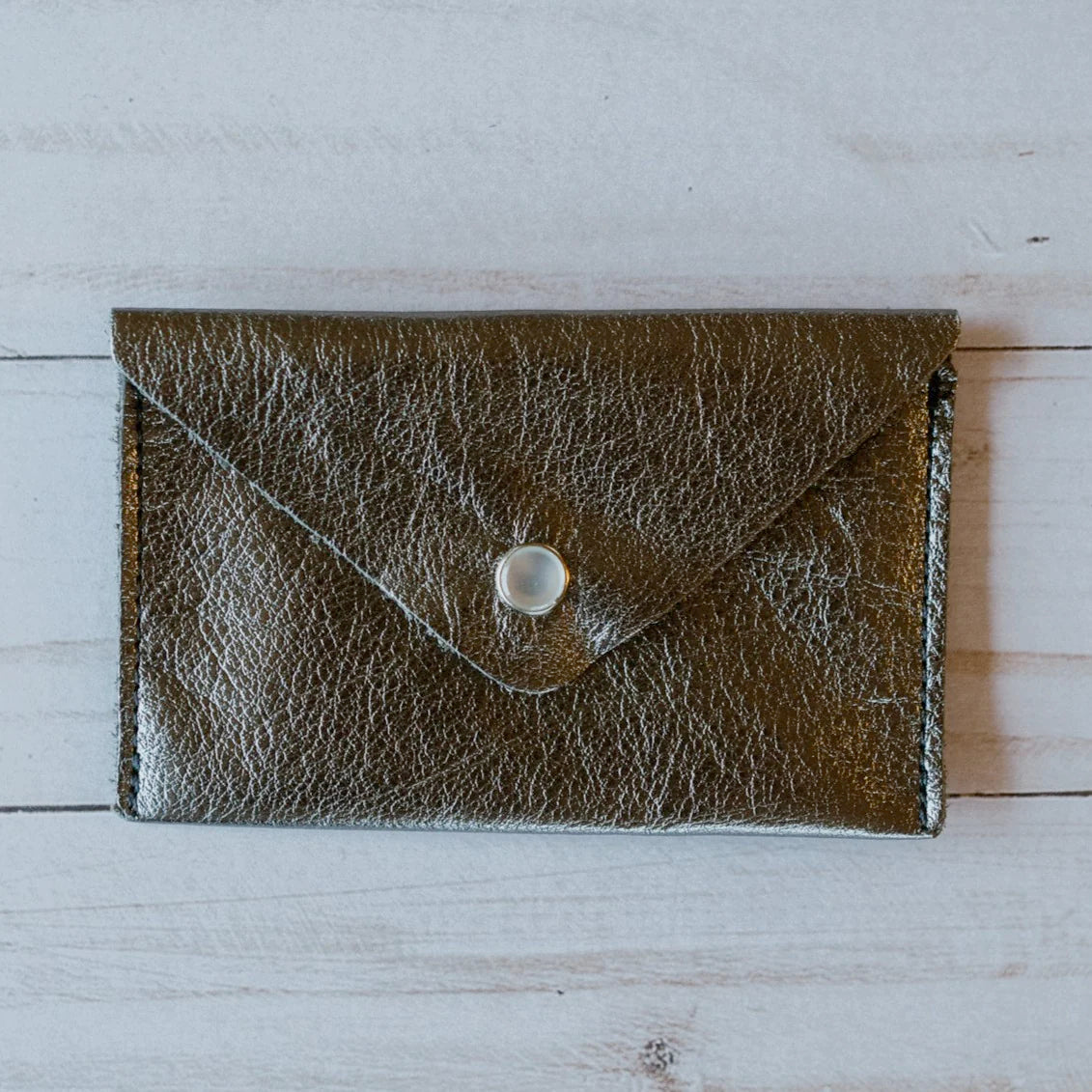 Card Wallet in Reclaimed Leather-- Choose Your Color