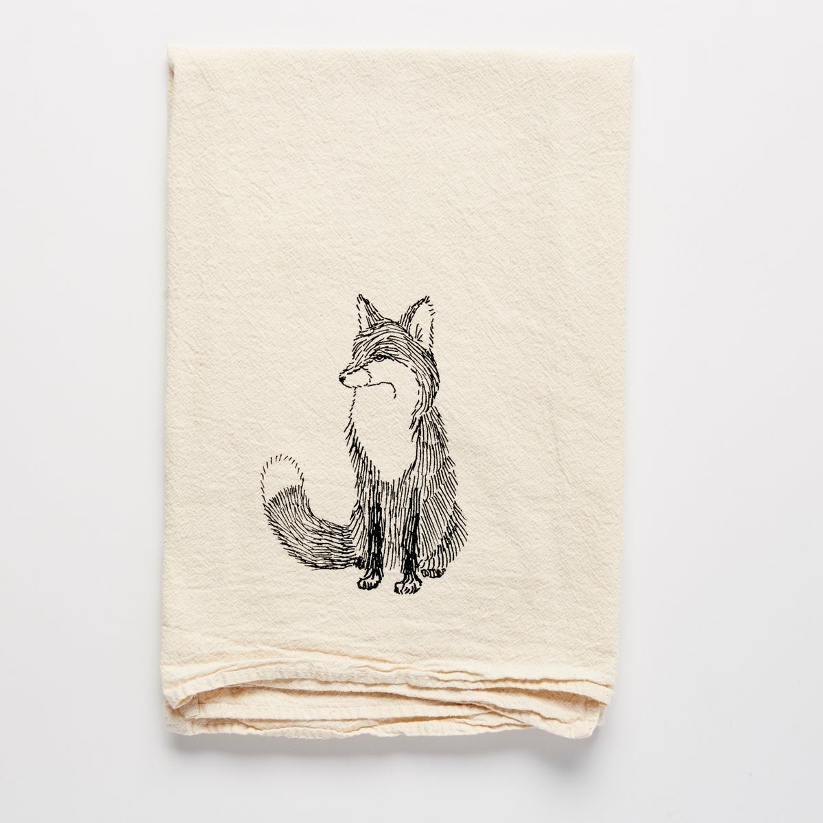 Flour Sack Towel Fox